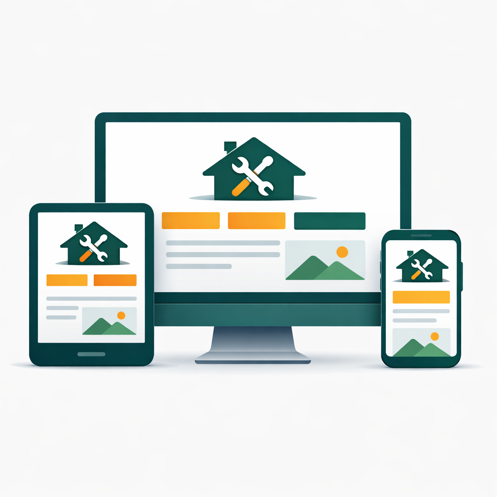 Website shown across desktop, tablet, and mobile devices